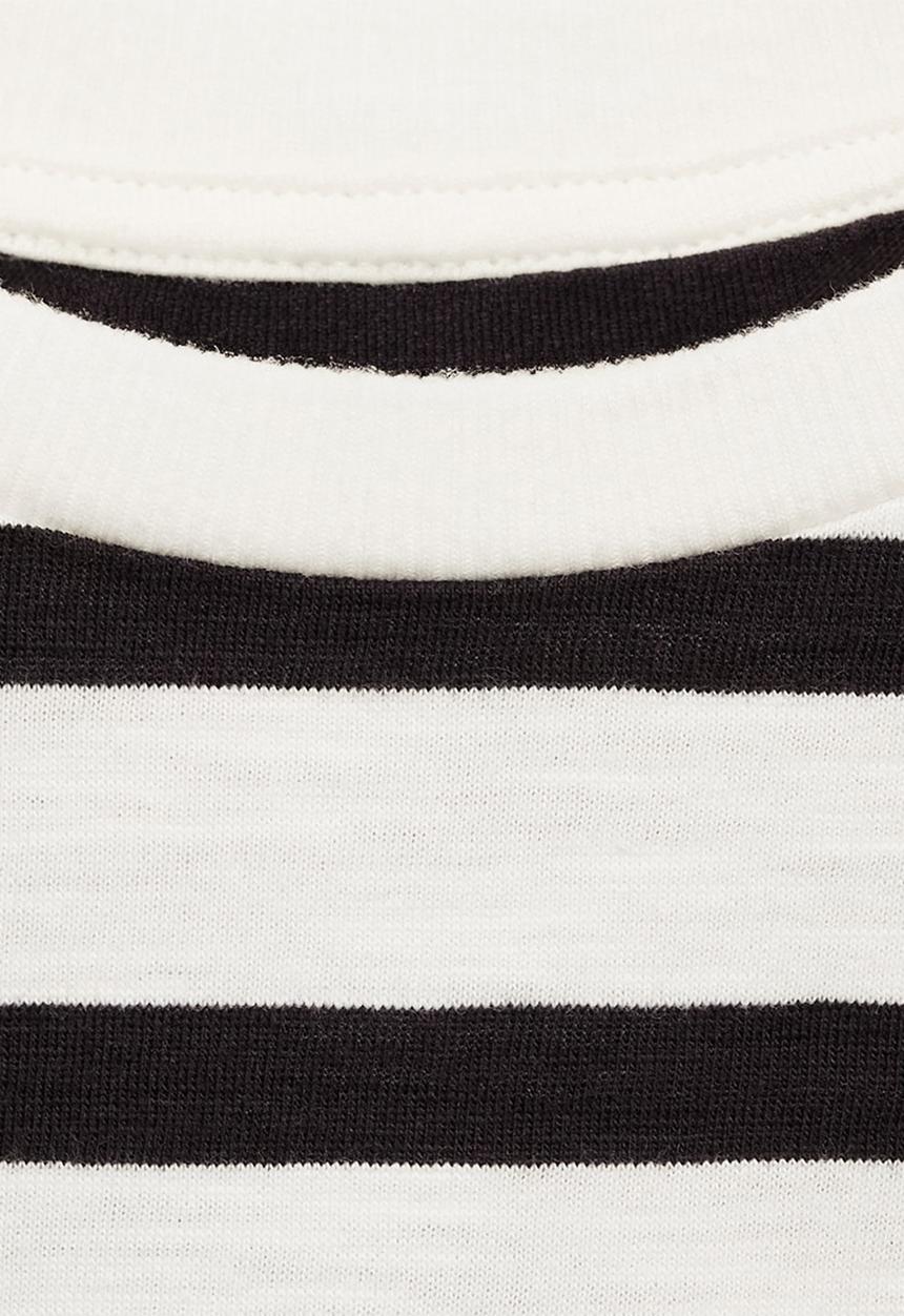 MANGO - T-shirt high - black