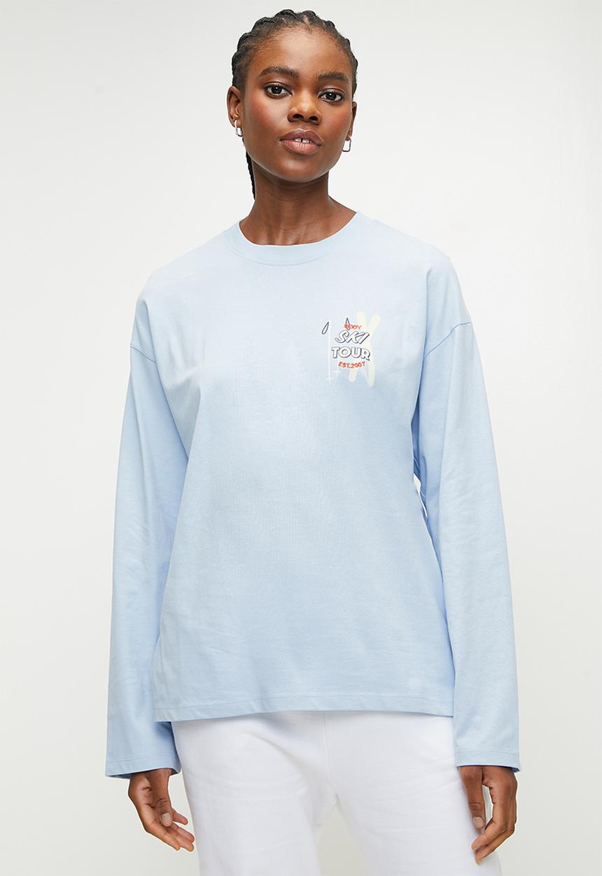 Cotton On - Long Sleeve Graphic Crew - Windsurfer/Ski Tour