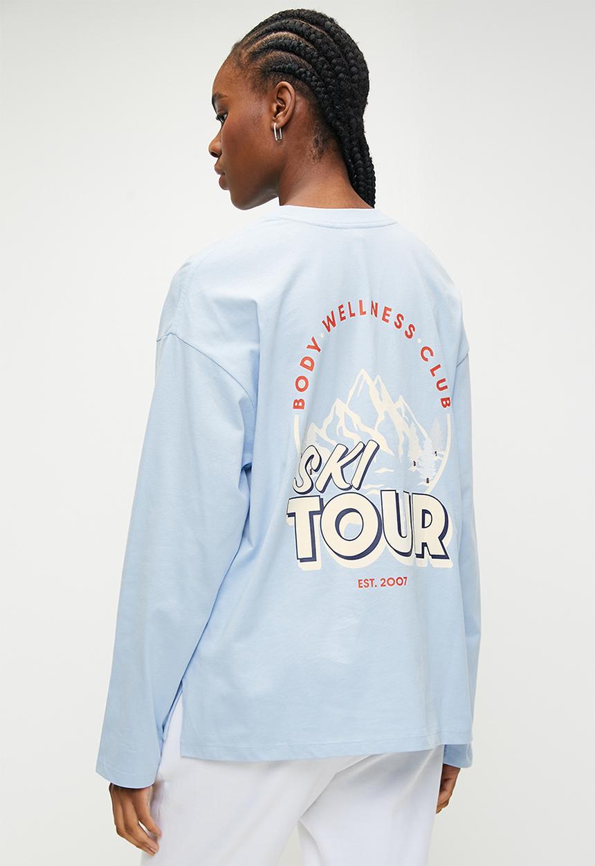 Cotton On - Long Sleeve Graphic Crew - Windsurfer/Ski Tour