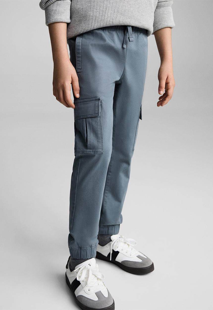 MANGO - Trousers kenia - lt pastel blue