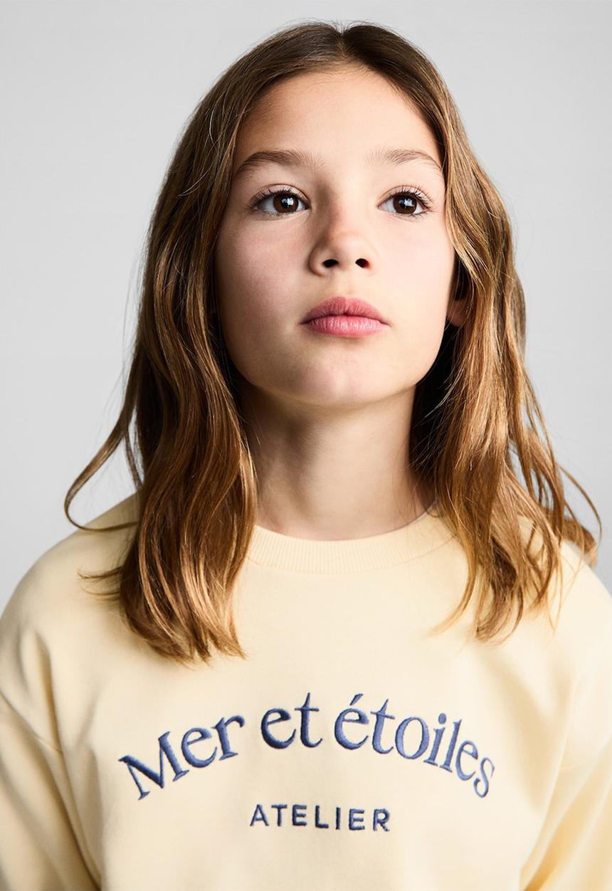 MANGO - Sweatshirt etoiles - medium yellow