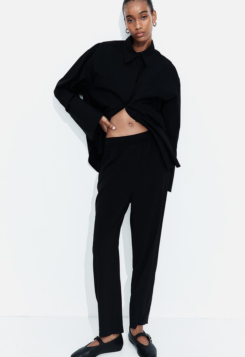 H&M - Ankle-length trousers - black