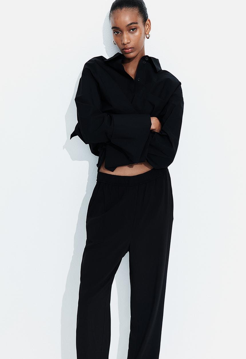 H&M - Ankle-length trousers - black