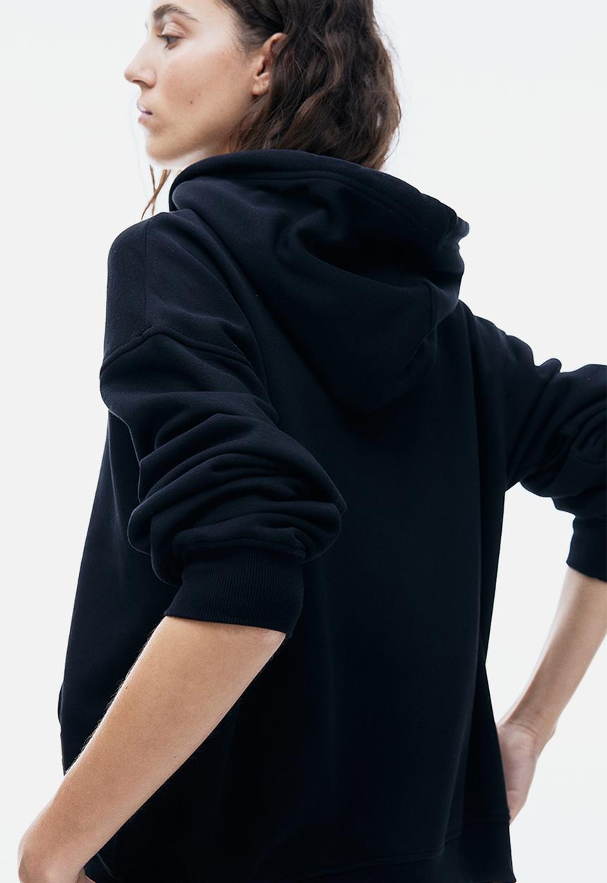 H&M - Zip-through hoodie - black
