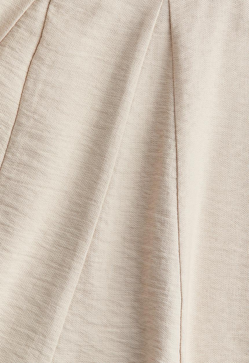 H&M - Flared-skirt dress - beige