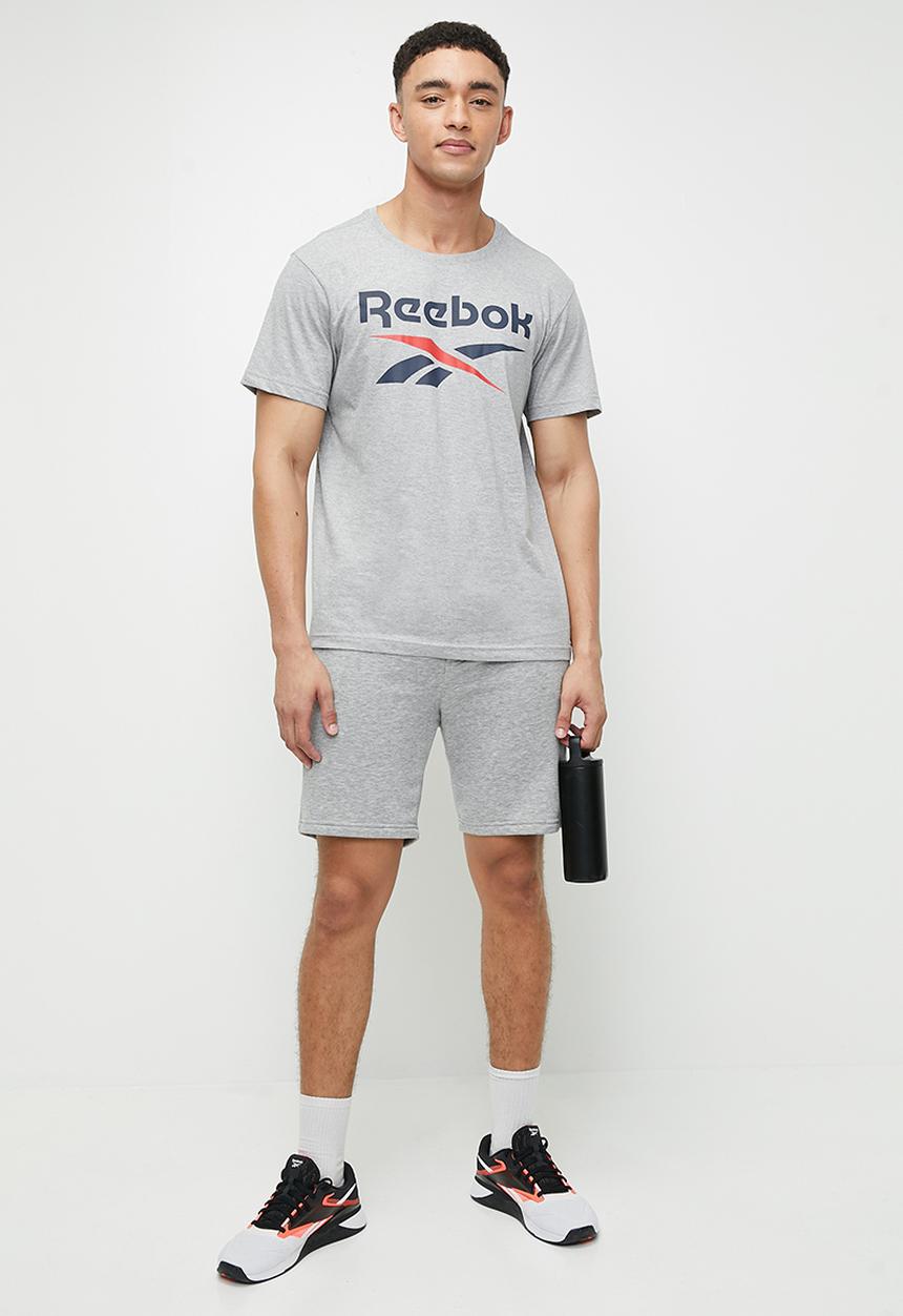 Reebok - Reebok Identity Big Logo Tee - Mgreyh/Vecnav/Vecred