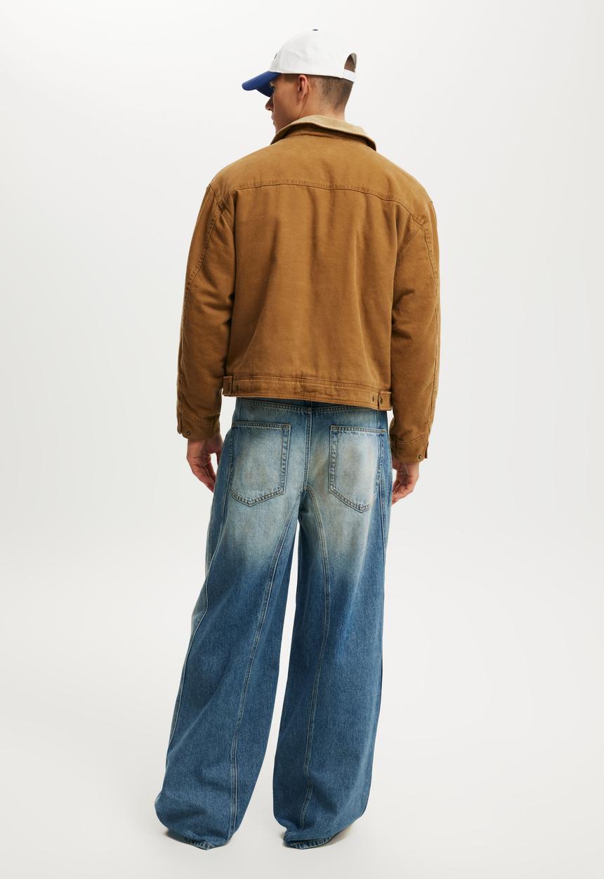 Cotton On - Super Baggy Balloon Jean - Grease Blue