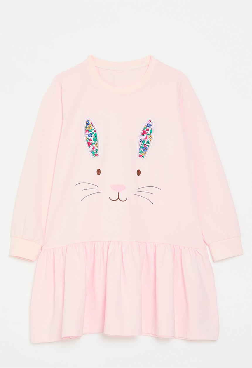 Pop Candy - Applique tiered dress - pink