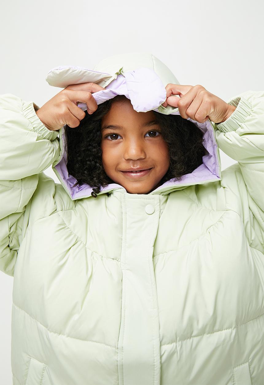 Pop Candy - Hooded puffer jacket - green