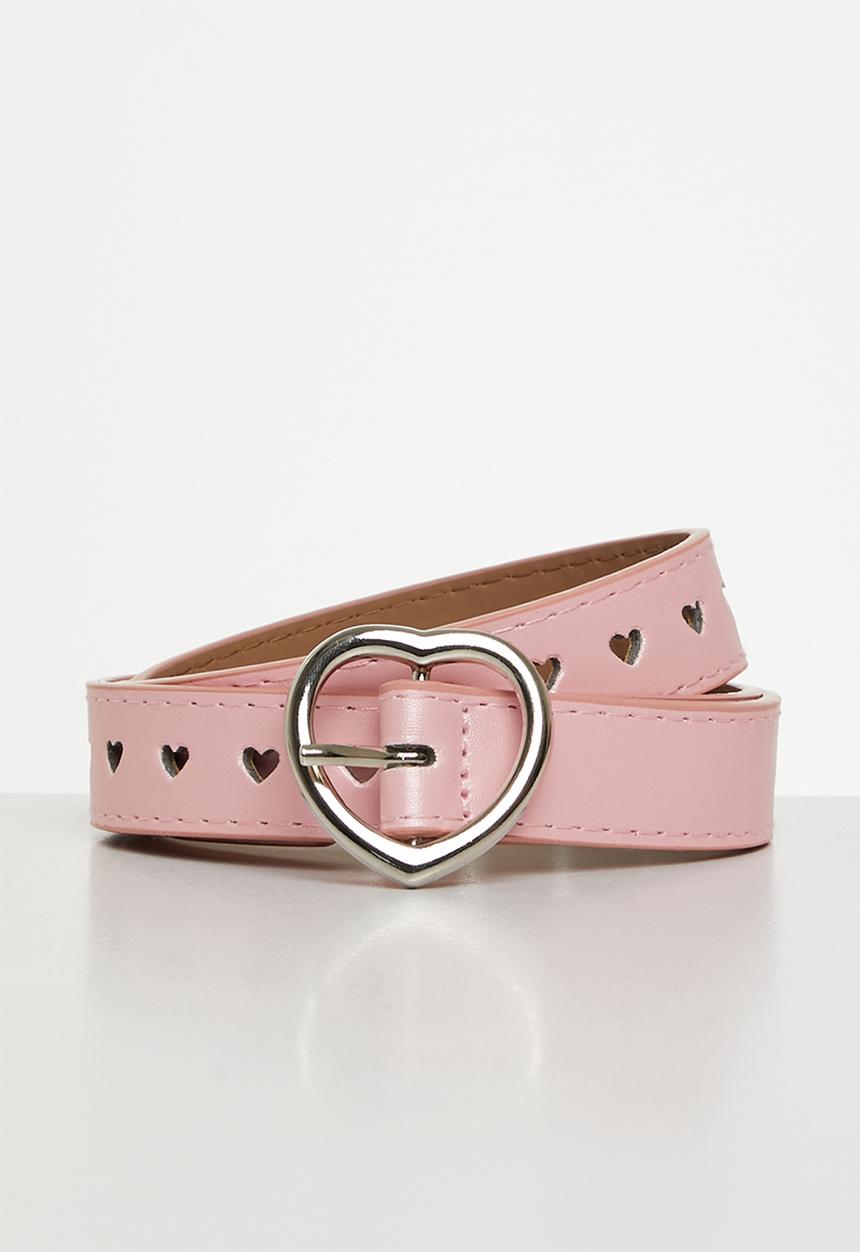 Pop Candy - Heart shaped Cut out belt-pink