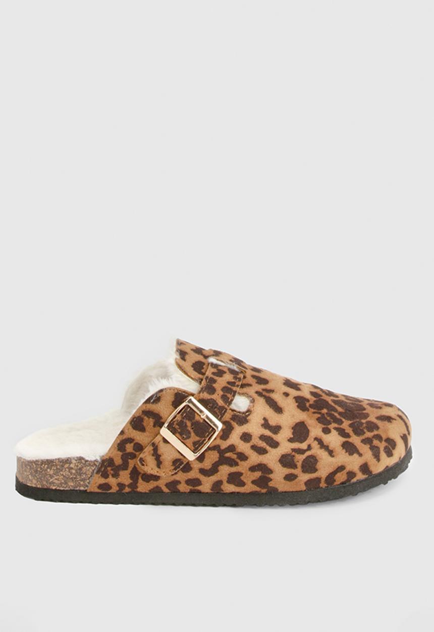 boohoo - Slip On Cosy Mules - Leopard