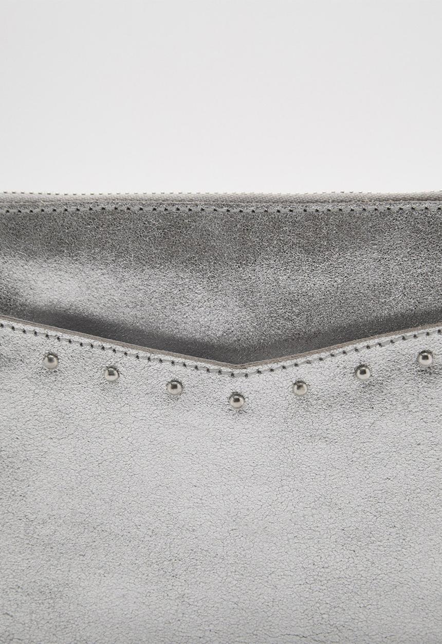 MANGO - Mini bag silver - silver