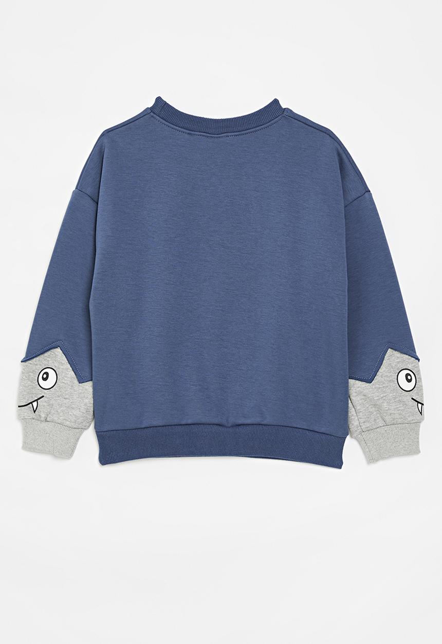 Pop Candy - Little monster sweat top - blue