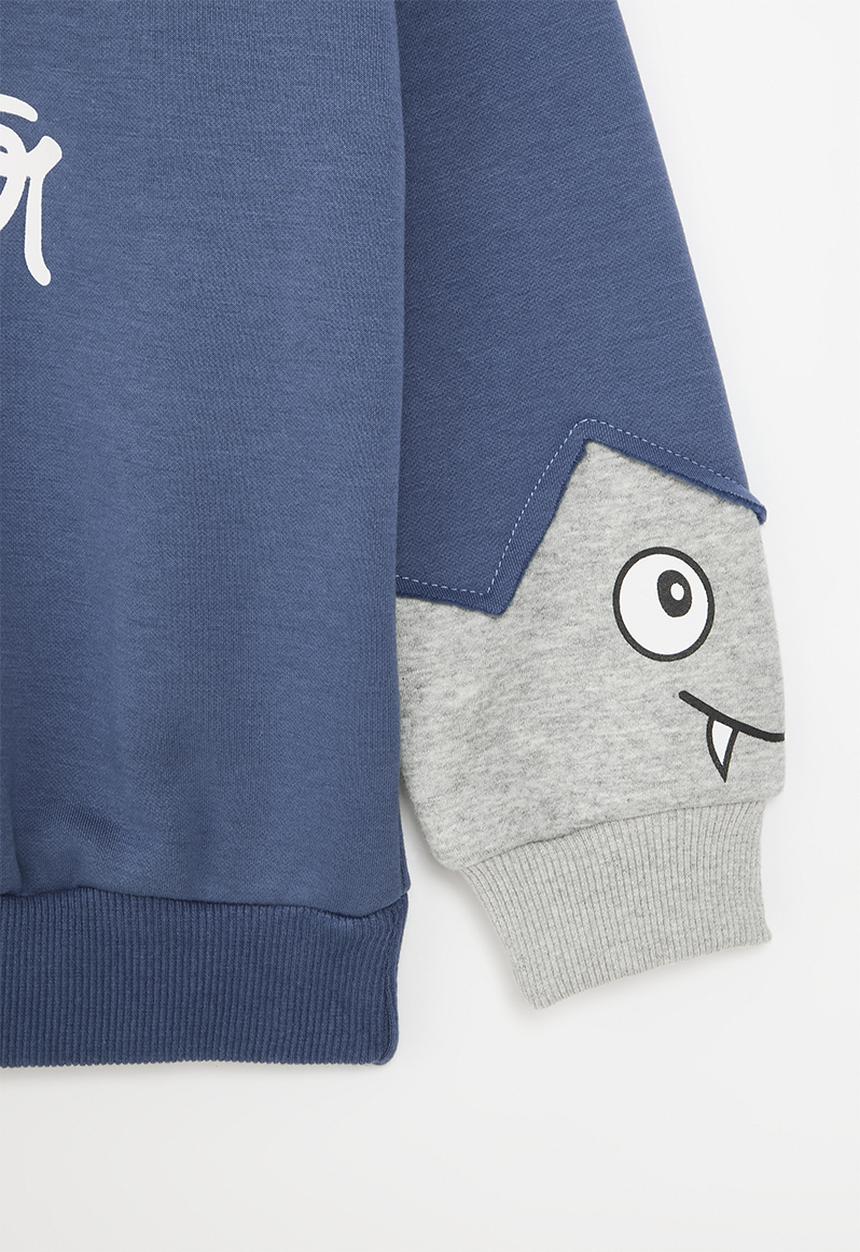 Pop Candy - Little monster sweat top - blue