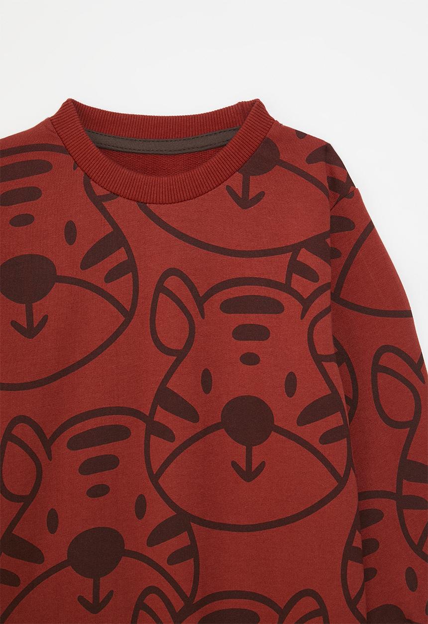 Pop Candy - Printed sweat top - maroon