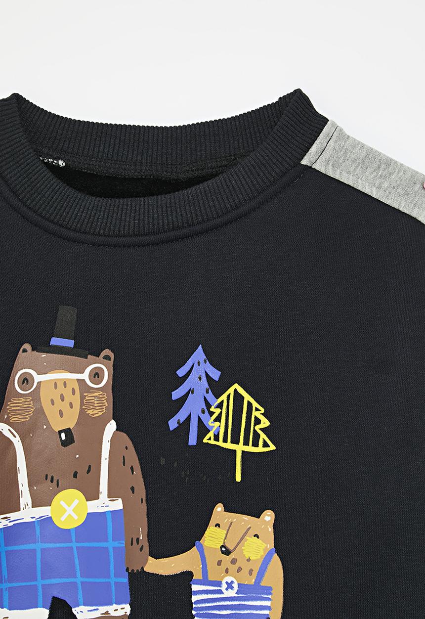 Pop Candy - Printed sweat top - navy blue
