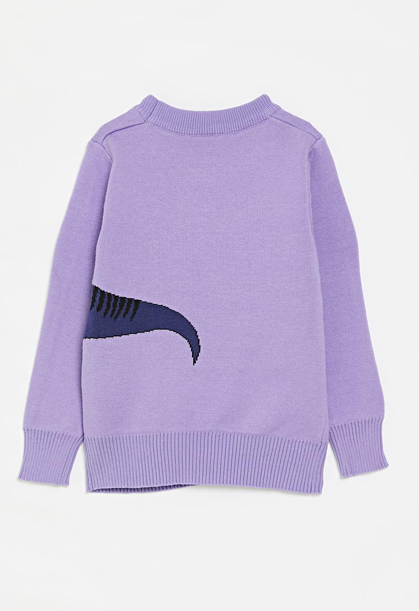 Pop Candy - Dino print sweater - purple