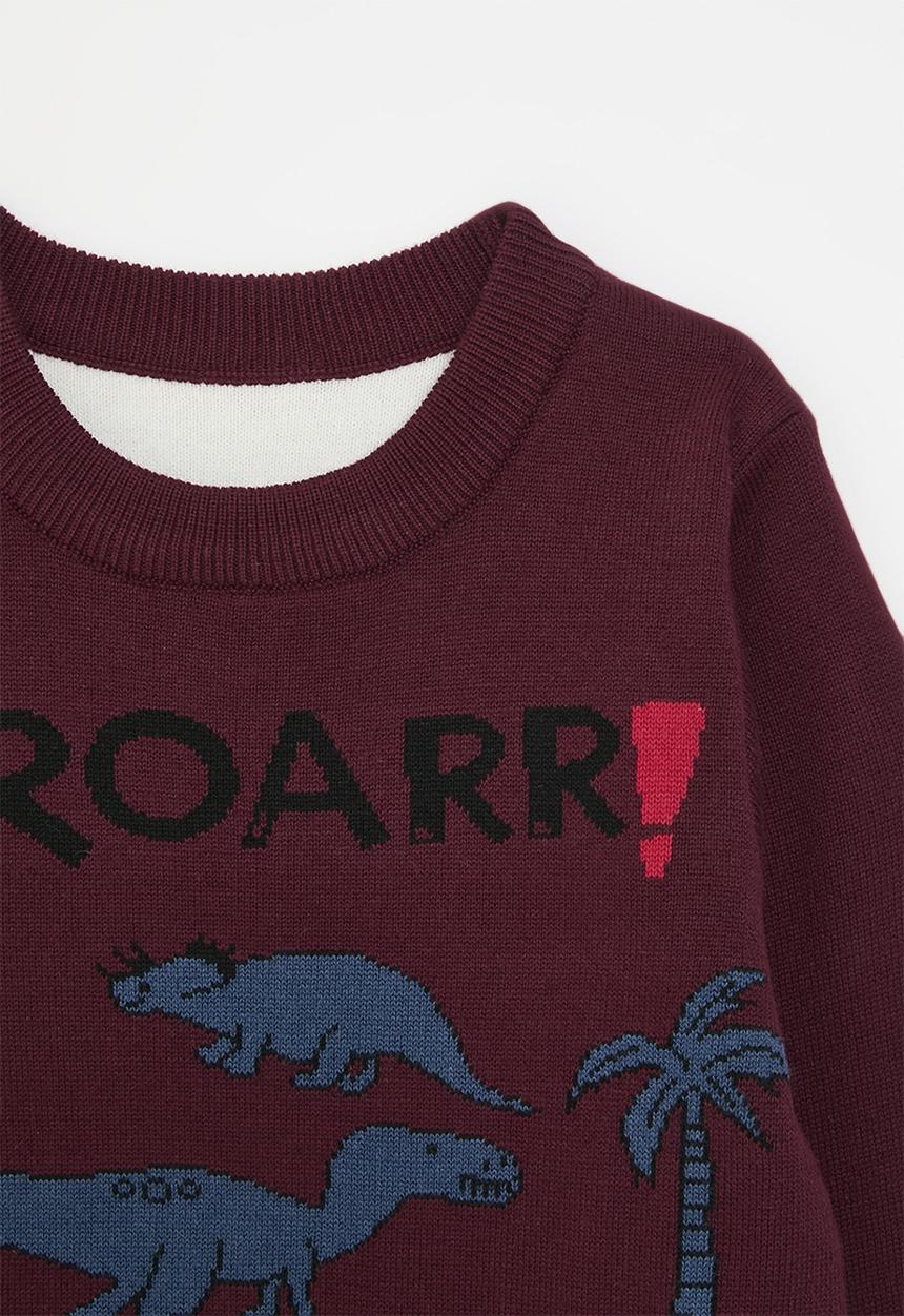 Pop Candy - Printed sweater - maroon