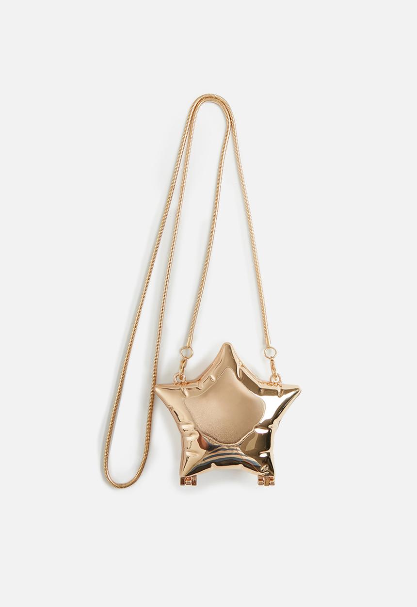 Pop Candy - Star shaped clutch bag-gold