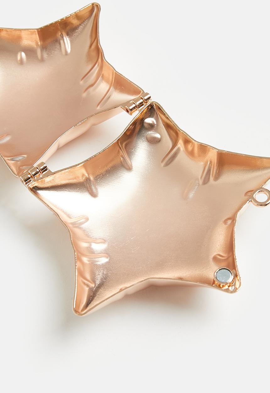 Pop Candy - Star shaped clutch bag-gold