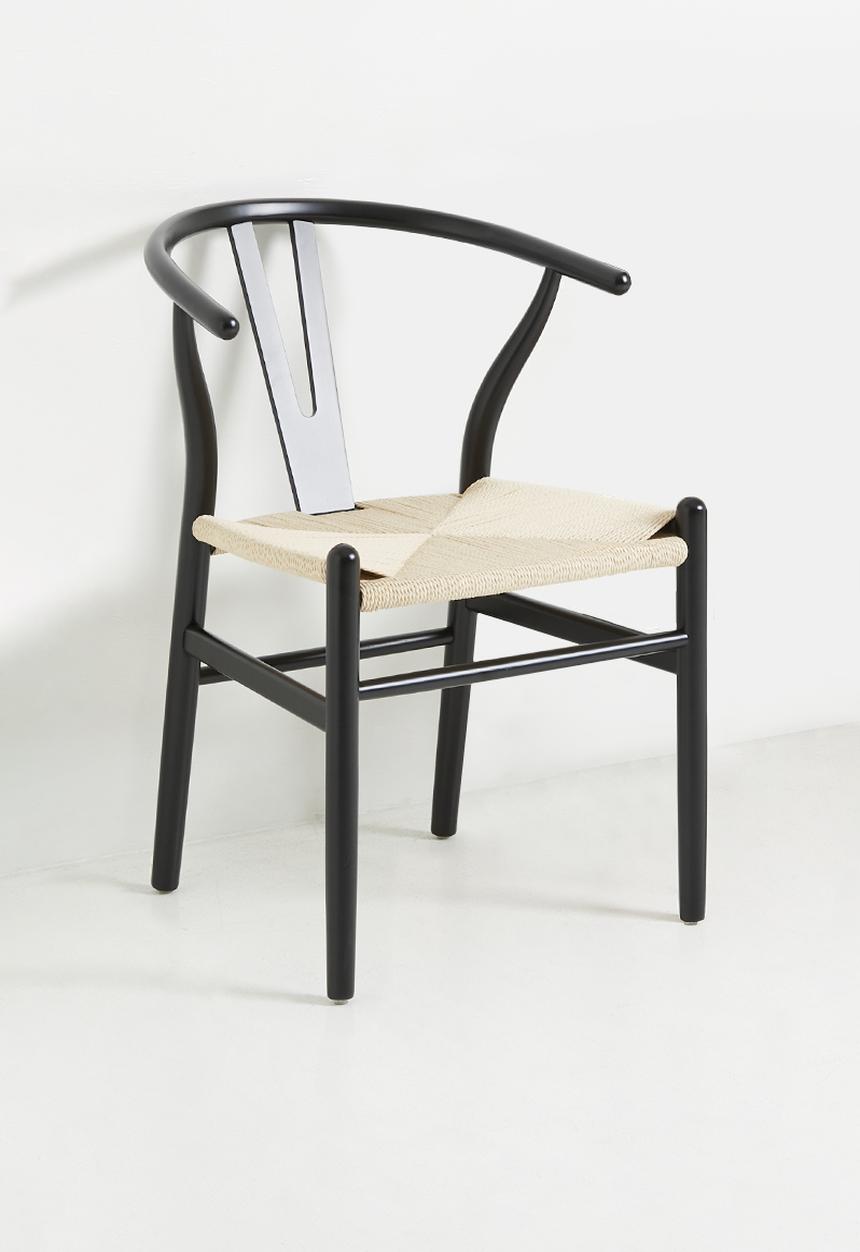 Sixth Floor - Harmony solid wood chair - black