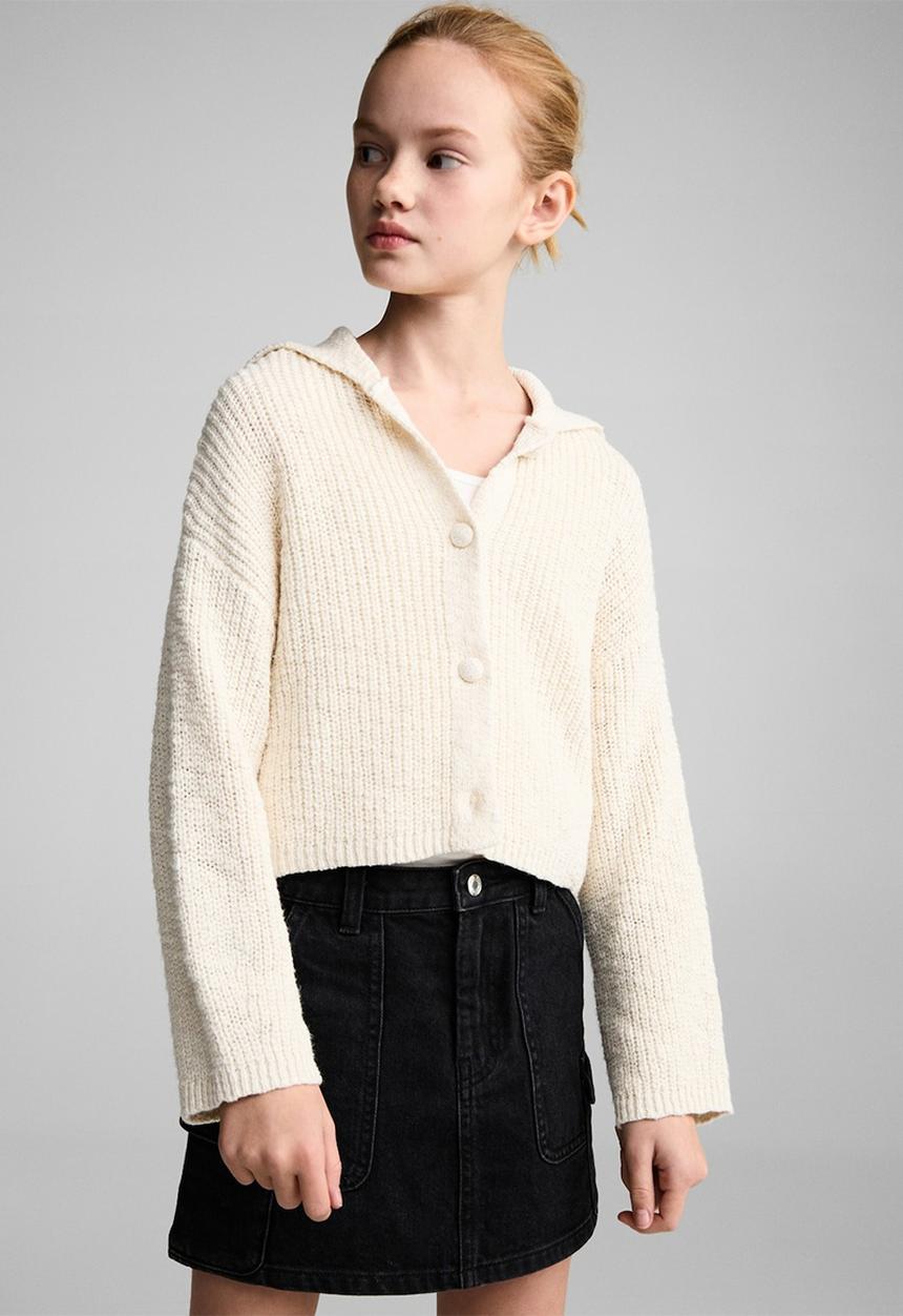 MANGO - Skirt cargo - open gray