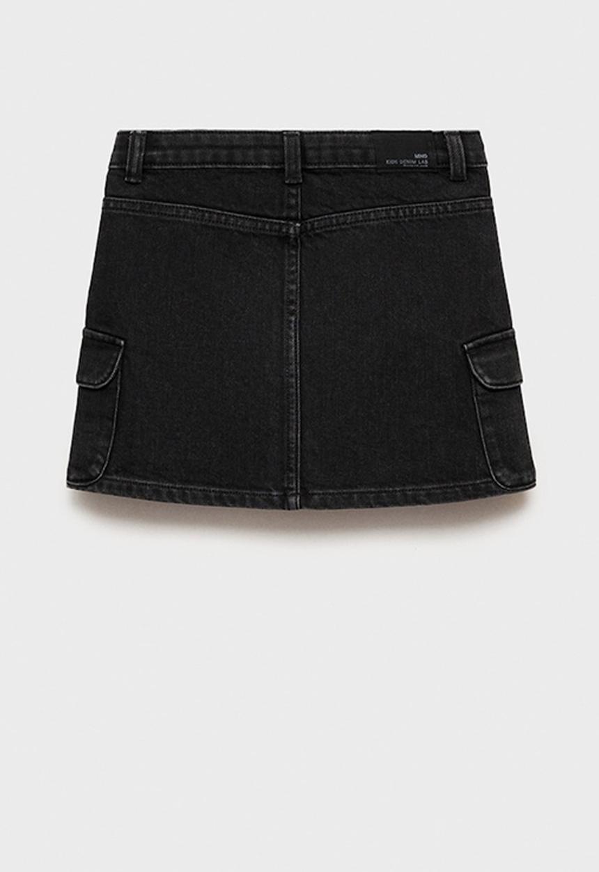MANGO - Skirt cargo - open gray