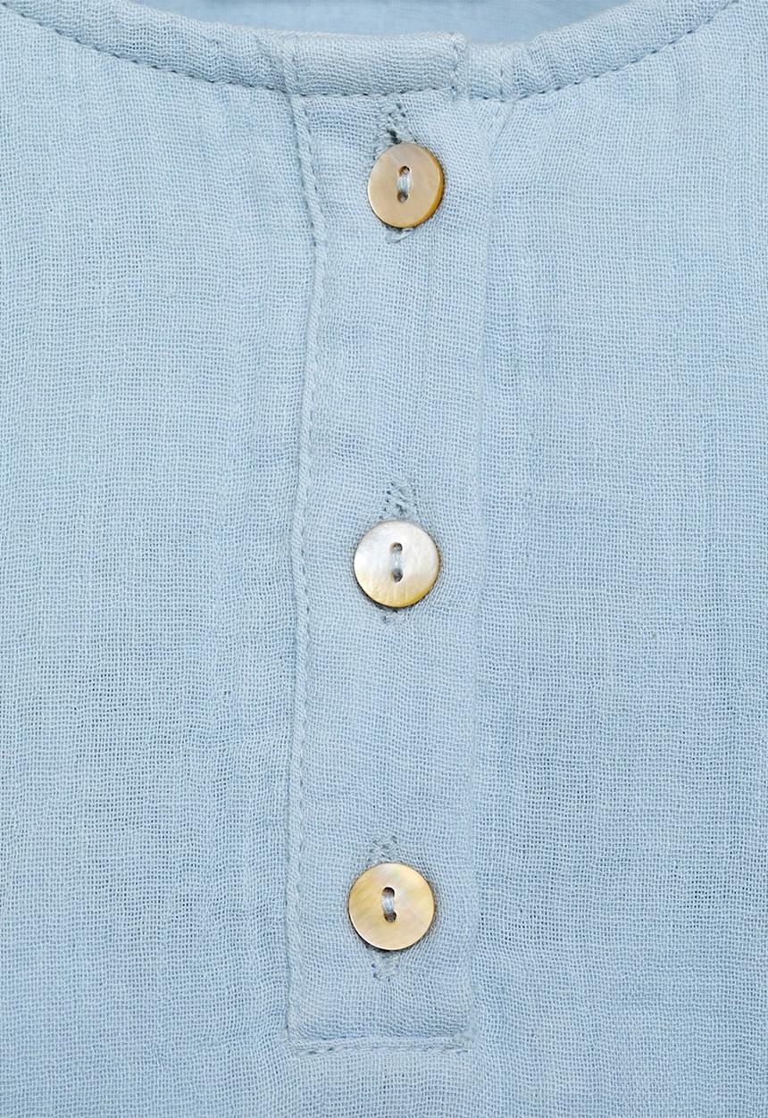 MANGO - Shirt panama - light pastel blue