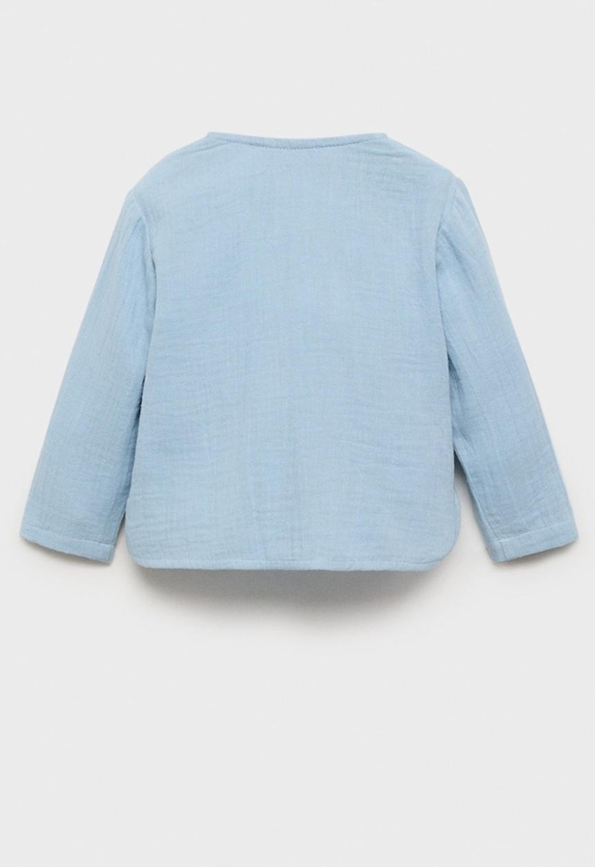 MANGO - Shirt panama - light pastel blue