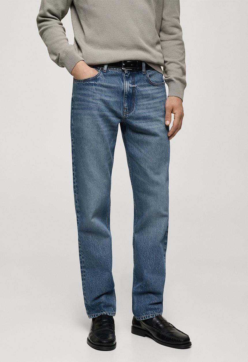 MANGO - Jeans bob - blue