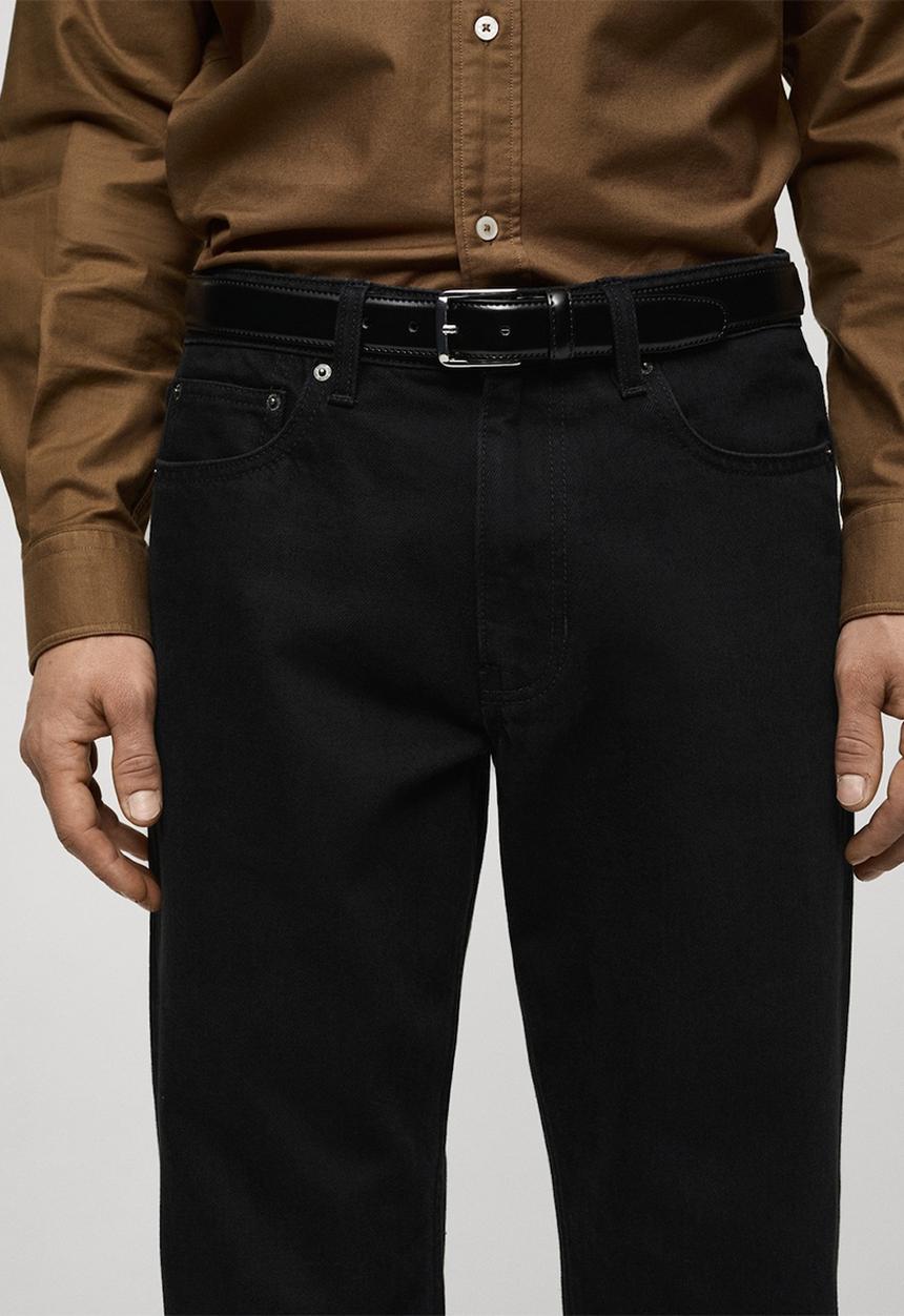 MANGO - Jeans bob  - black denim