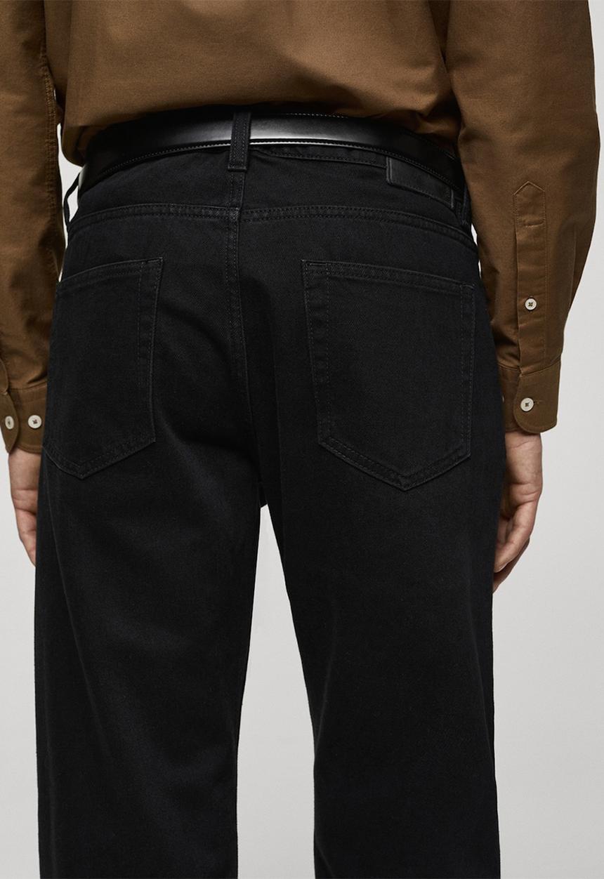 MANGO - Jeans bob  - black denim