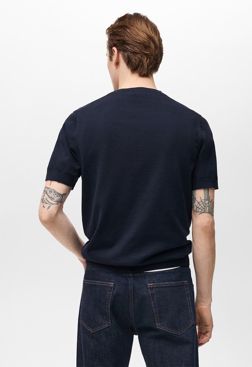 MANGO - T-shirt arraona - navy blue
