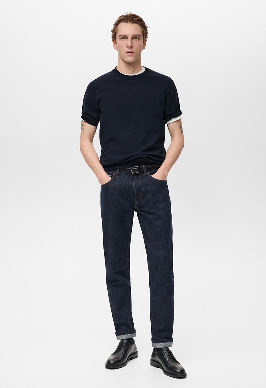 MANGO - T-shirt arraona - navy blue
