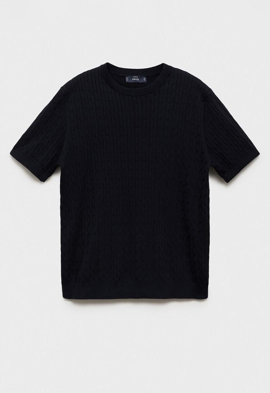 MANGO - T-shirt muga - navy blue