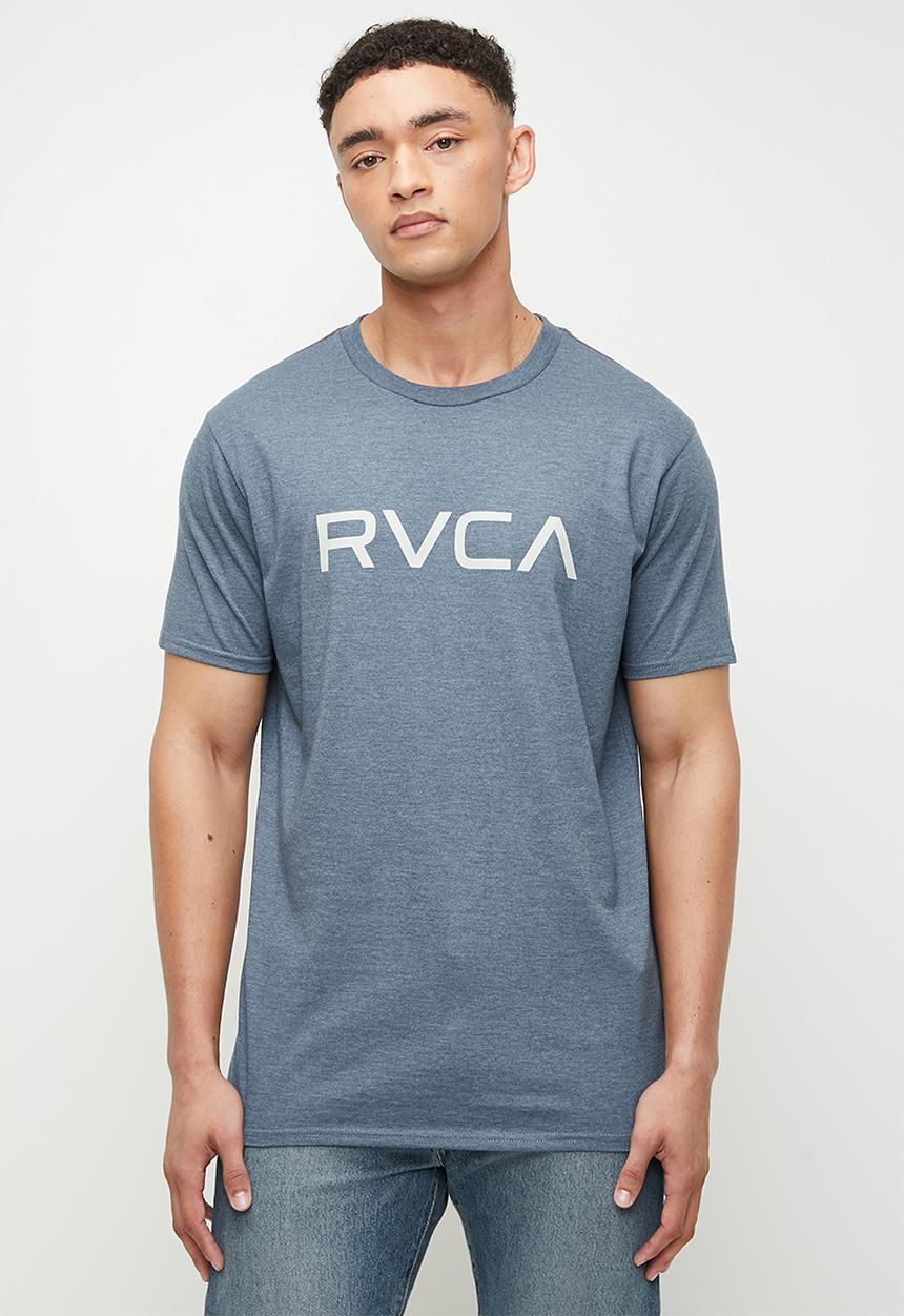 RVCA - Big rvca short sleeve red stitch - vintage navy & cream logo
