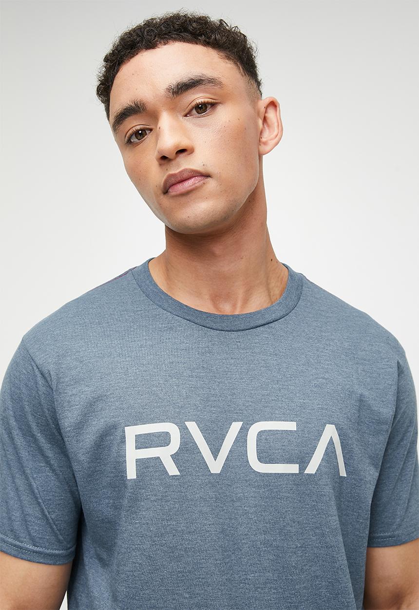 RVCA - Big rvca short sleeve red stitch - vintage navy & cream logo