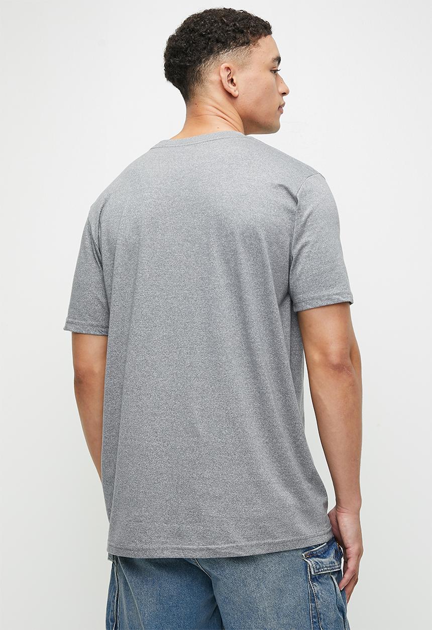 RVCA - Va essentials short sleeve - grey noise mocktwist & black logo	