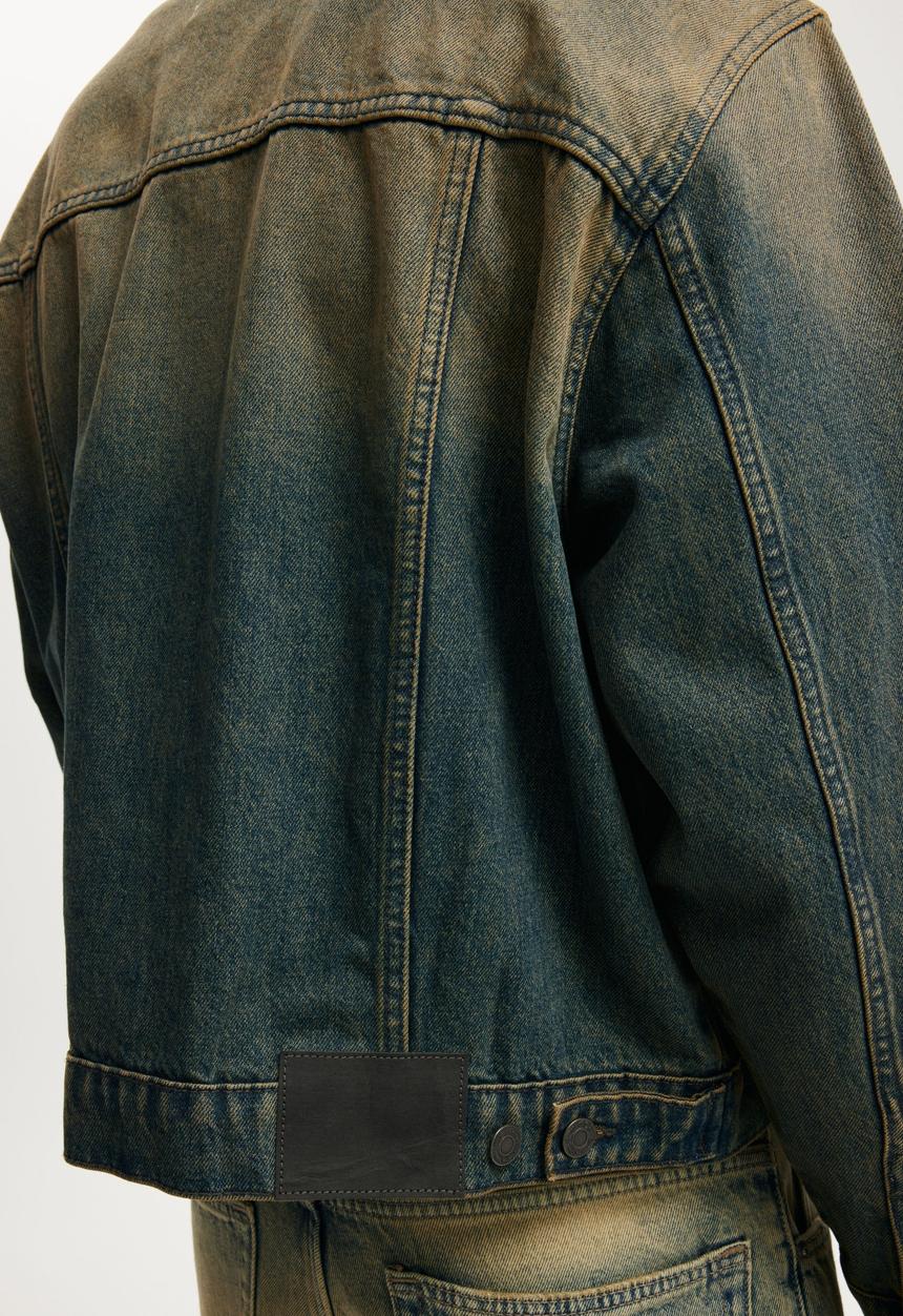 Denim Trucker Jacket - Y2K Washed Blue