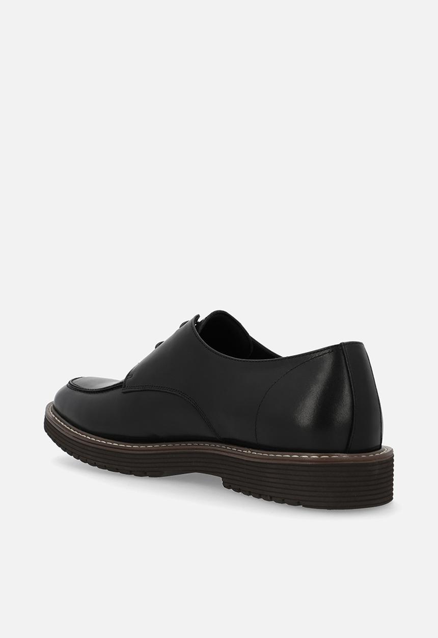 POLO - SPLIT TOE GIBSON LACE UP - BLACK