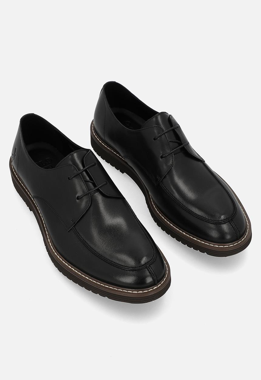 POLO - SPLIT TOE GIBSON LACE UP - BLACK