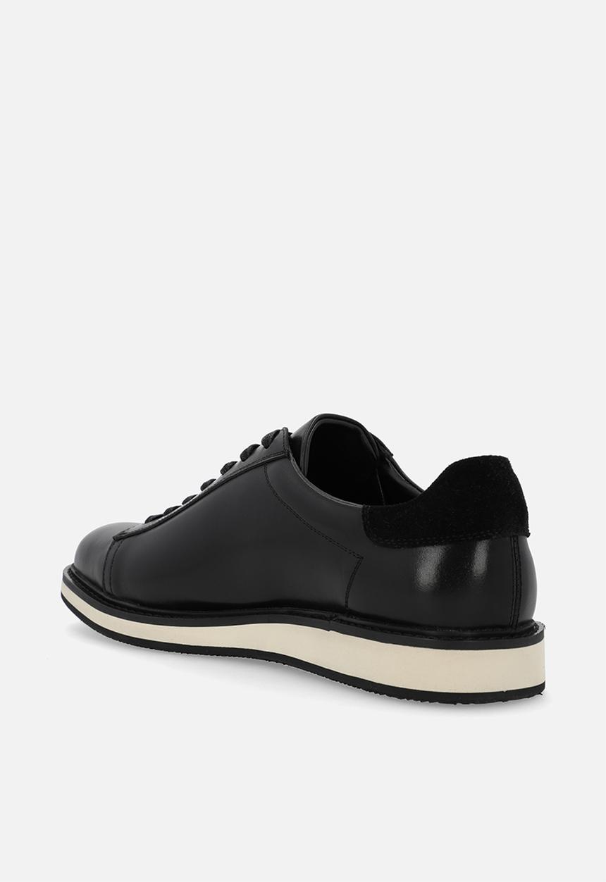 POLO - SMOOTH LEATHER FORMAL SNEAKER - BLACK