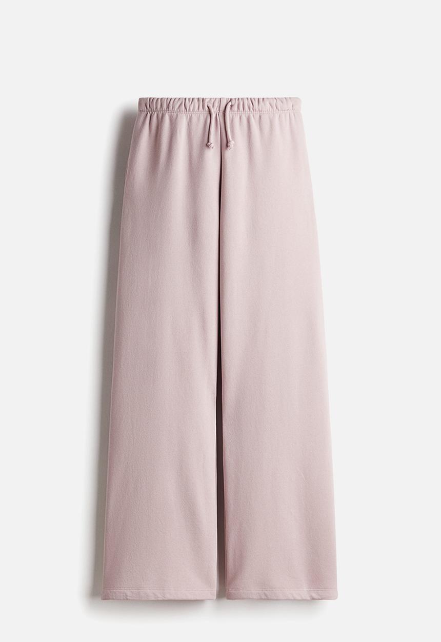 H&M - Wide joggers - light dusty pink
