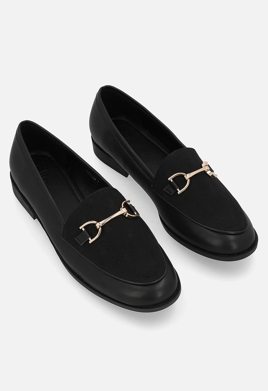 POLO - Jacquard monogram loafer - black