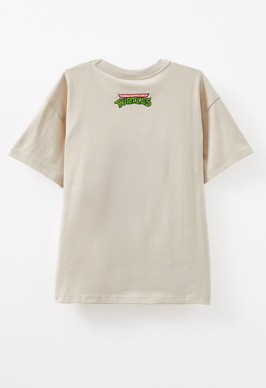 Cotton On - Licensed drop shoulder short sleeve tee - lcn nic rainy day/tmnt team