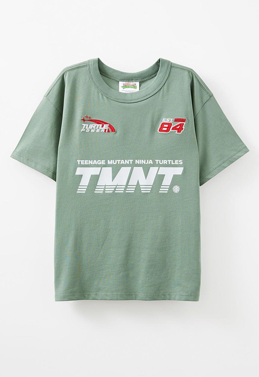 Cotton On - Licensed drop shoulder short sleeve tee - lcn nic moss green/tmnt 84