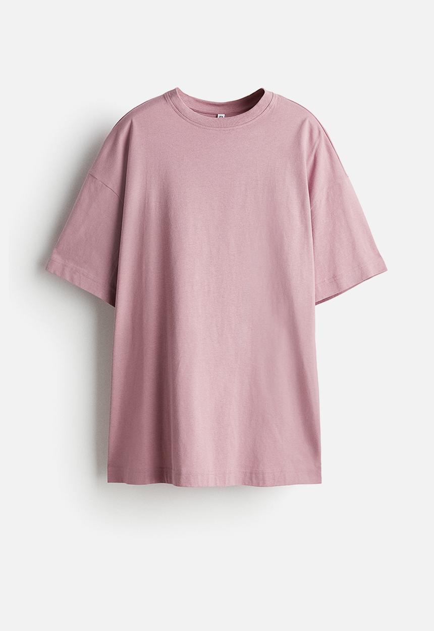 H&M - Oversized T-shirt - dusty pink