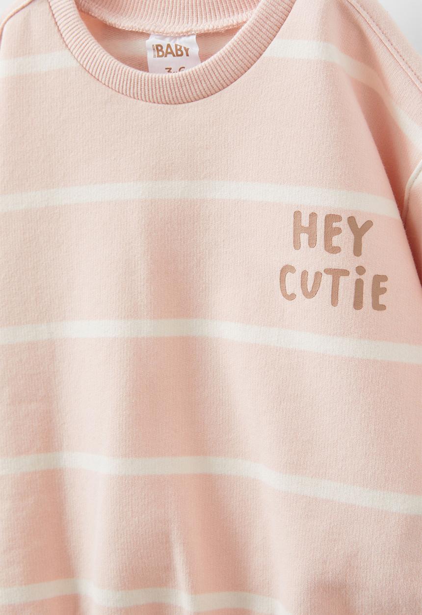 Cotton On - Riley sweater - pink pearl/vanilla casey stripe