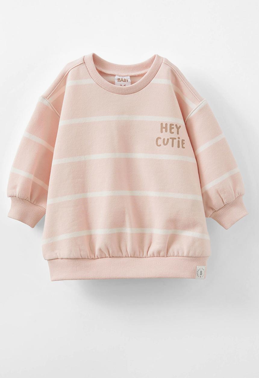 Cotton On - Riley sweater - pink pearl/vanilla casey stripe