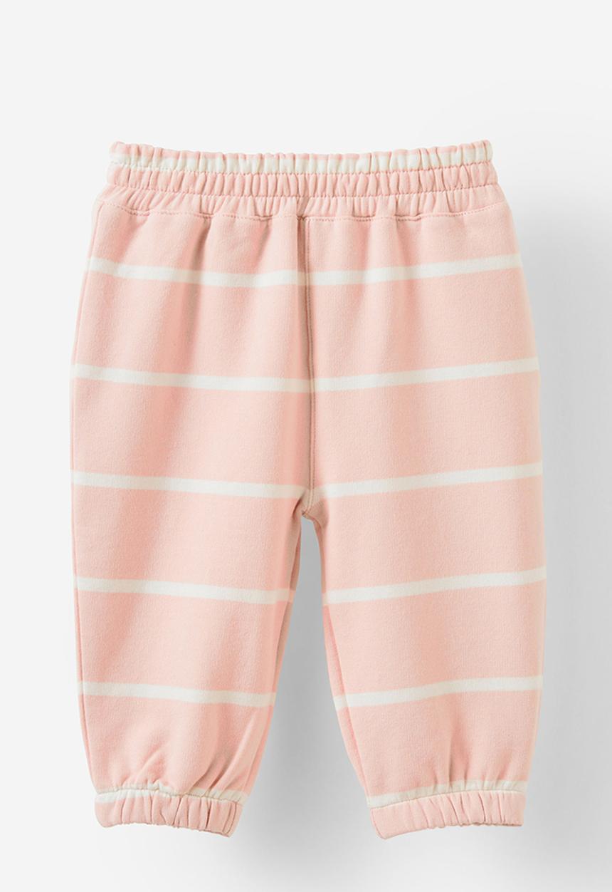 Cotton On - Riley trackpant - pink pearl/vanilla casey stripe
